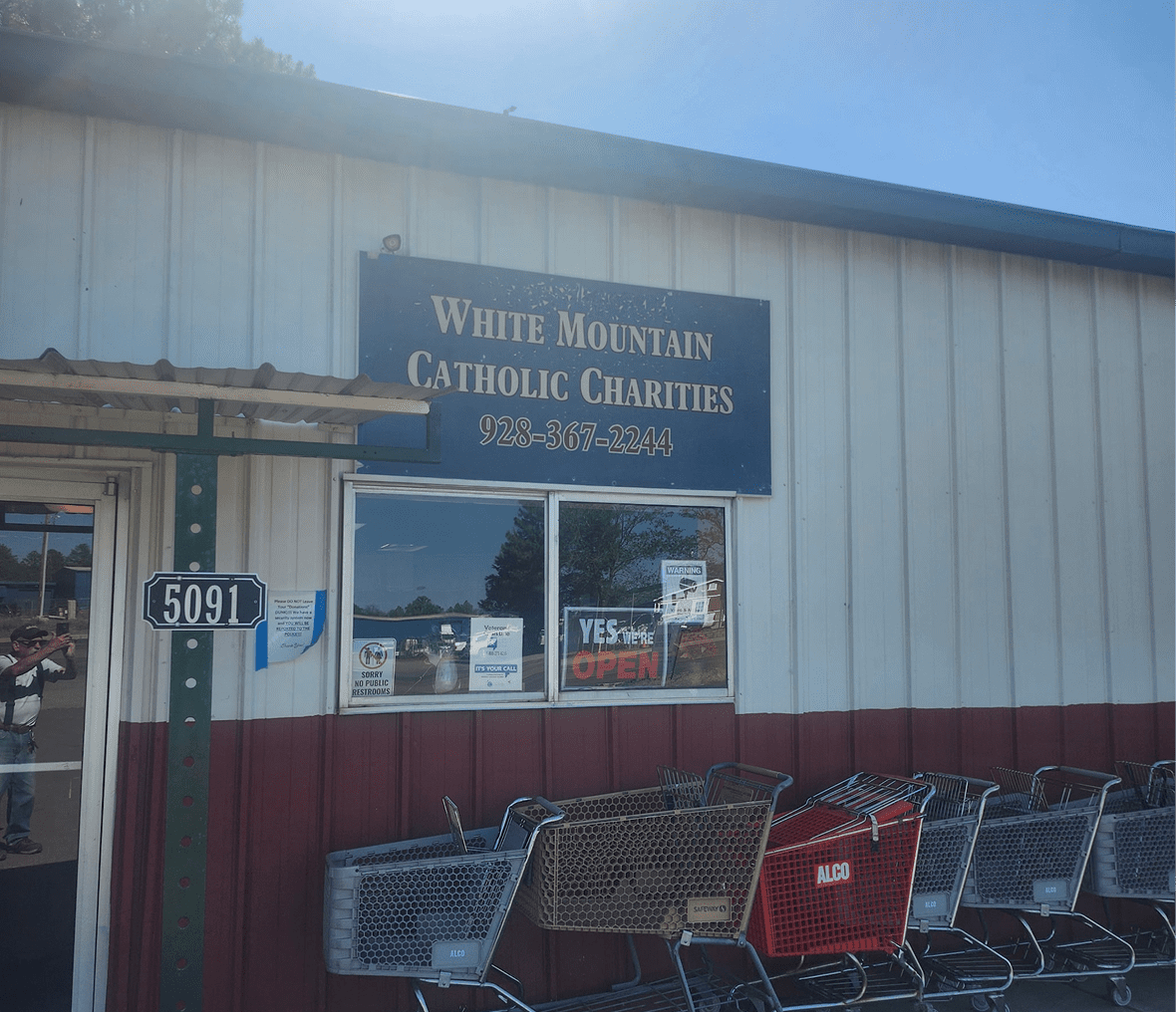 White Mountain Catholic Charities storefront